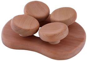 Masážní podhlavník z cedru