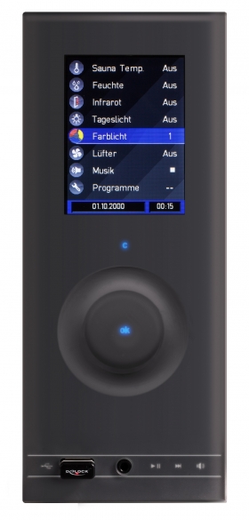 Regulace, řídící jednotka SENTIOTEC wave.com4 Touch Set 1 + Infrared radiator